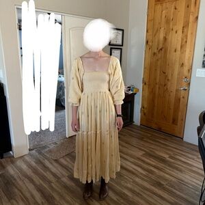 Free People Dahlia Embroidered Maxi Dress